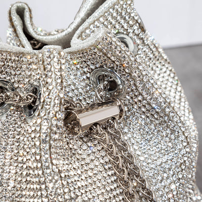 Bolso Retro de Diamantes con Incrustaciones de Cristal y Herrajes Metálicos - Image 3