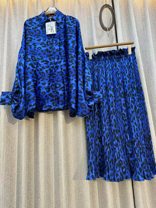 Conjunto de Dos Piezas: Blusa Estampada Personalizada + Pantalón Ancho de Cintura Alta - Image 17