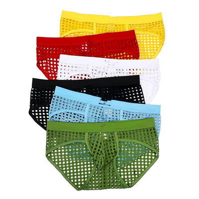 Bóxer Transparente Mesh Triangular Woxuan - Diseño Sensual para Hombre