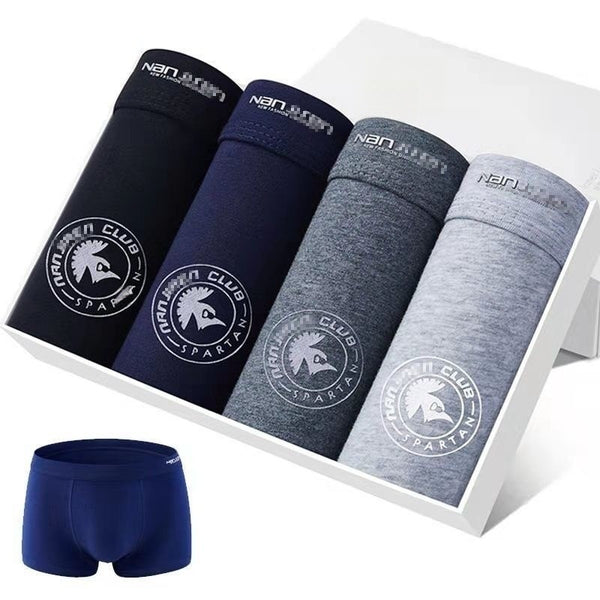 Pack de 4 Bóxers Cómodos de Algodón Transpirable para Hombre con Diseños