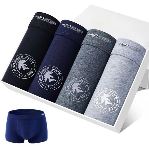 Pack de 4 Bóxers Cómodos de Algodón Transpirable para Hombre con Diseños