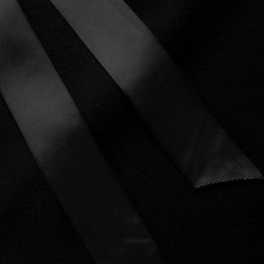 Abrigo Capa de Color Sólido Estilo Retro - Image 9