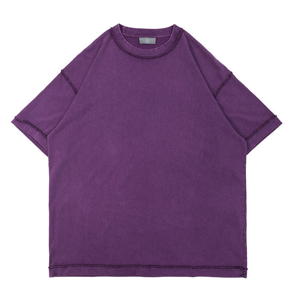 Camiseta Oversized Lavada de Algodón Pesado para Hombre - Image 3