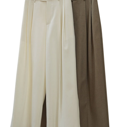 Pantalón de Traje Mujer con Pliegues 3D y Corte Holgado Elegante - Image 5