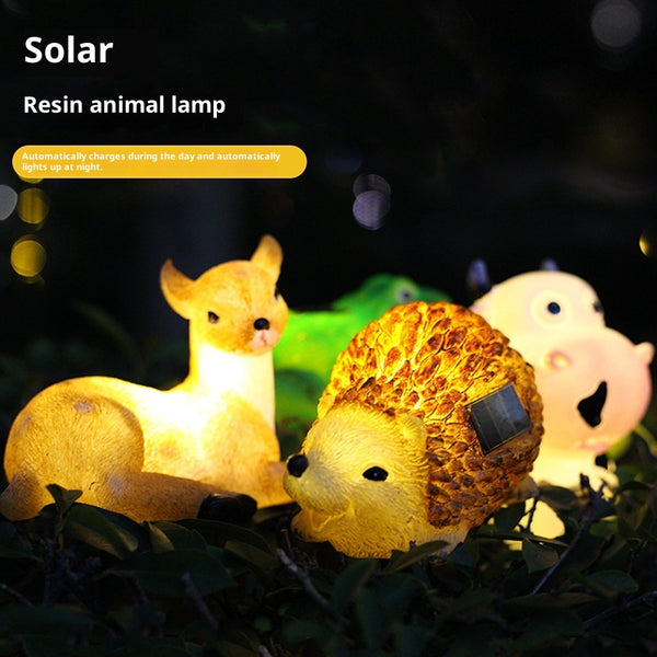 Lámpara Solar Decorativa con Forma de Animal para Jardín