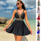 Vestido Playero con Escote V y Estampado - Bikini Fashion para Verano