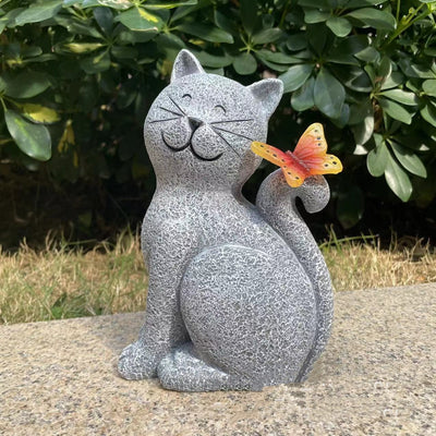 Lámpara Solar Decorativa Gatito Adorable para Exteriores - Image 7