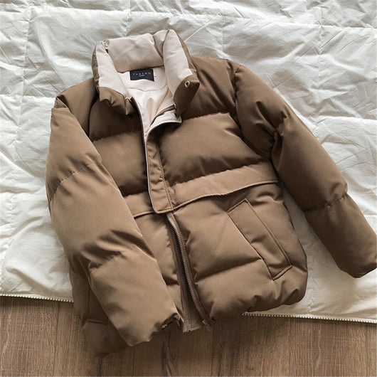 Chaqueta Acolchada con Cuello Alto Elevado - Estilo Moderno y Calidez - Image 2