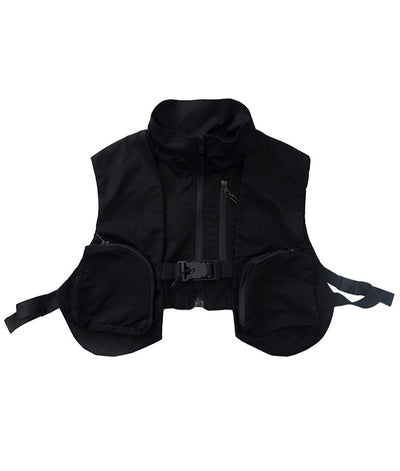 Chaqueta Funcional Guochao con Cremallera Negra y Bolsillos Amplios - Image 4