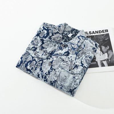 Chaqueta Denim Jacquard para Hombre - Diseño Moderno y Versátil - Image 7