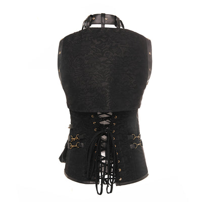 Corset Gótico Retro de PU Ajustado Sexy para Mujer - Image 5