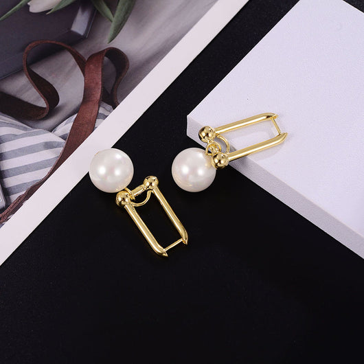 Aretes de Perla Diseño Contemporáneo - Elegancia Premium - Image 7