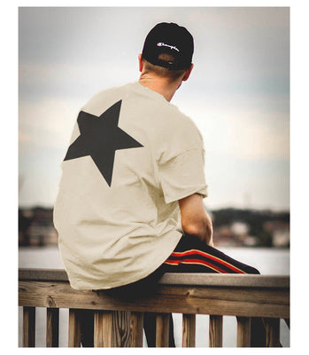 Playera Oversized Estrella Doble Línea - Estilo Urbano Tendencia - Image 27