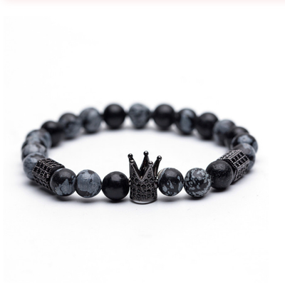 Pulsera de Cobre con Incrustación de Micro Corona y Circonita Blanca Natural - Image 11