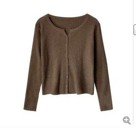 Cardigan Vintage de Diamantes Tejido - Image 13
