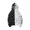 Sudadera de Polar con Estampado Calavera Camuflaje Blanco y Negro