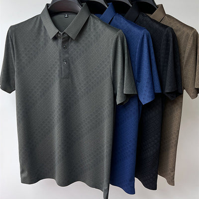 Camiseta Elegante de Seda de Hielo de Manga Corta para Hombre