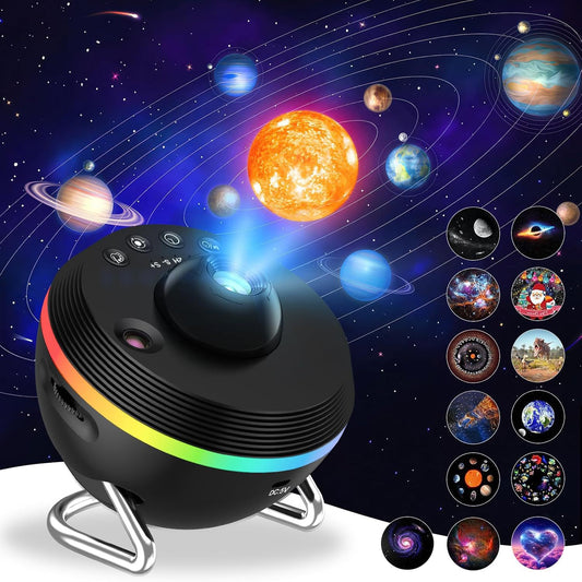 Proyector Galaxia 13 en 1 Ultra Nítido - Lámpara Planetario Rotatorio