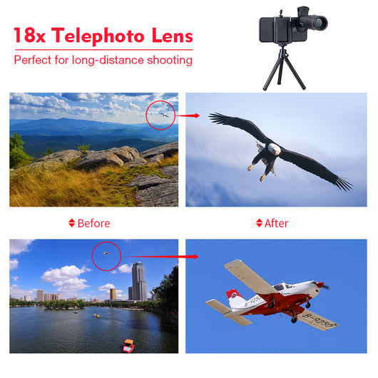 Lente Teleobjetivo 18x para Smartphone con Enfoque Inteligente - Image 4