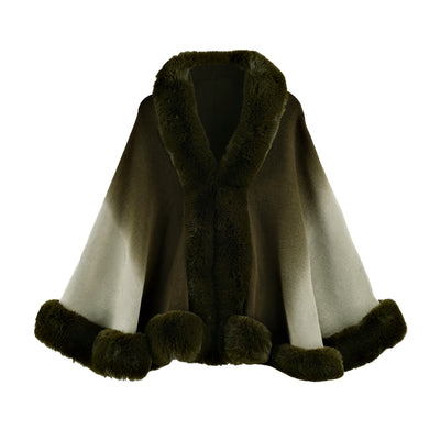 Chal de Cuello de Pelaje Sintético con Degradado - Image 2