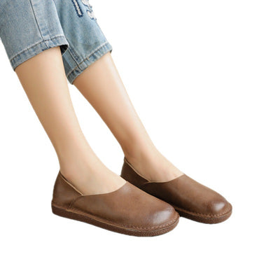 Zapatos de Cuero Genuino para Mujer Estilo Retro - Image 8