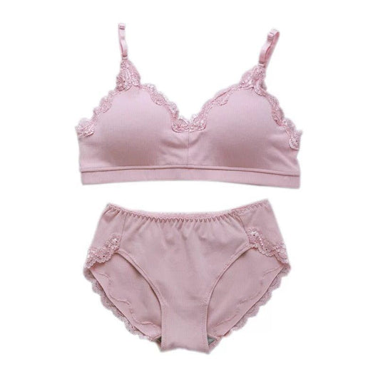Conjunto de Lencería Femenina con Encaje sin Varillas de Acero - Image 4