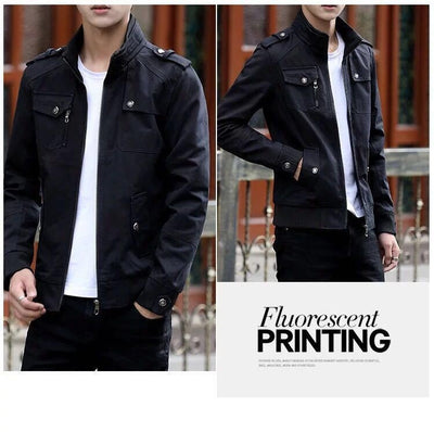 Abrigo Coreano de Algodón para Hombre Talla Grande - Image 12