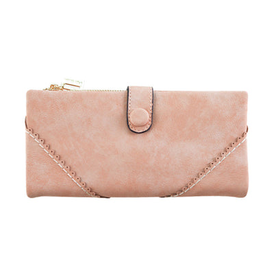 Cartera Larga para Mujer de Cuero con Encaje, Cierre de Hebilla y Múltiples Compartimentos - Image 6