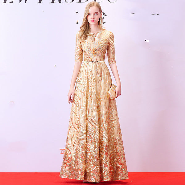 Vestido Elegante para Anfitriona de Cena de Gala