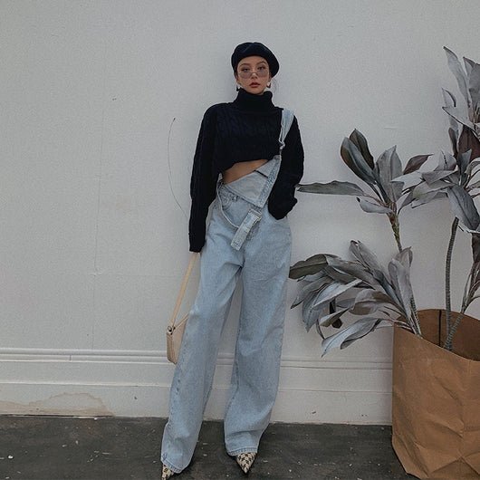 Overol Denim Holgado para Mujer - Pantalón Versátil y Cómodo - Image 10