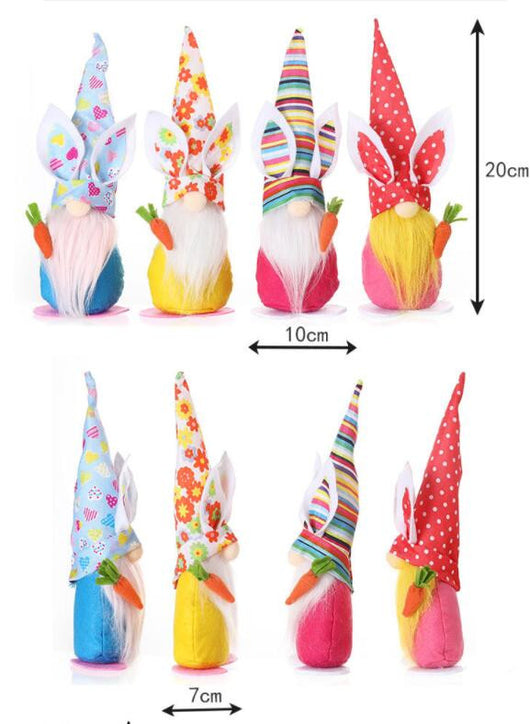 Muñeca Decorativa Conejo y Zanahoria para Pascua - Adorno de Ventana y Hogar - Image 10
