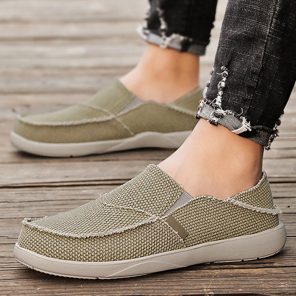 Zapatos de Lona Ligeros con Correa Elástica Transpirable