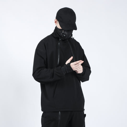 Chaqueta Suéter Holgada con Cuello Alto para Hombre - Image 12