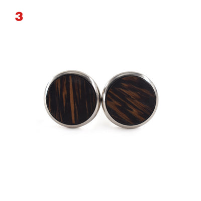 Mancuernillas de Madera Nogal Americano - Puño Francés Elegante - Image 3