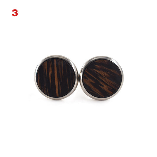 Mancuernillas de Madera Nogal Americano - Puño Francés Elegante - Image 3