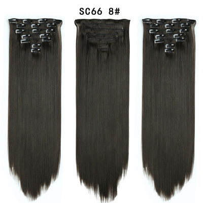 Set de Extensiones de Cabello con 16 Clips - Peluca de Fibra Sintética Premium - Image 10