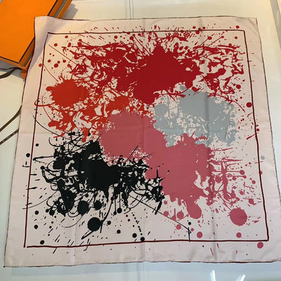 Pañoleta de Seda Estampada Tejida Hecha a Mano - Image 22
