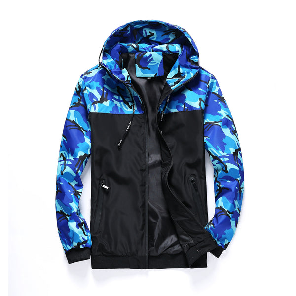 Chaqueta Táctica Camuflaje con Capucha para Hombre