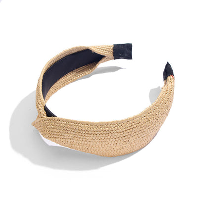 Diadema de Rafia Tejida a Mano - Natural y Elegante - Image 22