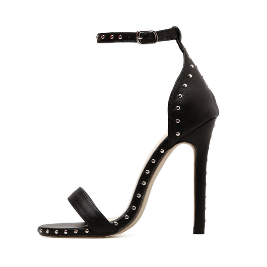 Sandalias de Tacón Stiletto Alto con Remaches - Diseño Europeo - Image 3