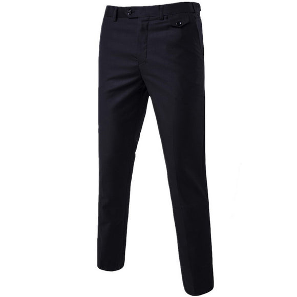 Pantalones casuales ajustados para hombre en colores sólidos