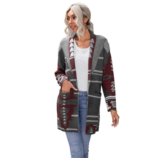 Cardigan de Cashmere con Botones Estampados para Mujer - Image 5