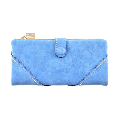 Cartera Larga para Mujer de Cuero con Encaje, Cierre de Hebilla y Múltiples Compartimentos - Image 5