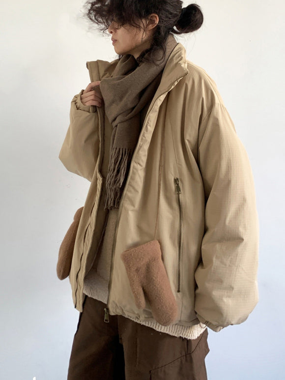 Chaqueta de Trabajo Unisex en Algodón con Cierre - Corte Holgado
