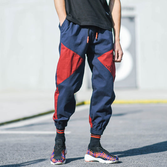 Pantalones Harem con Contraste