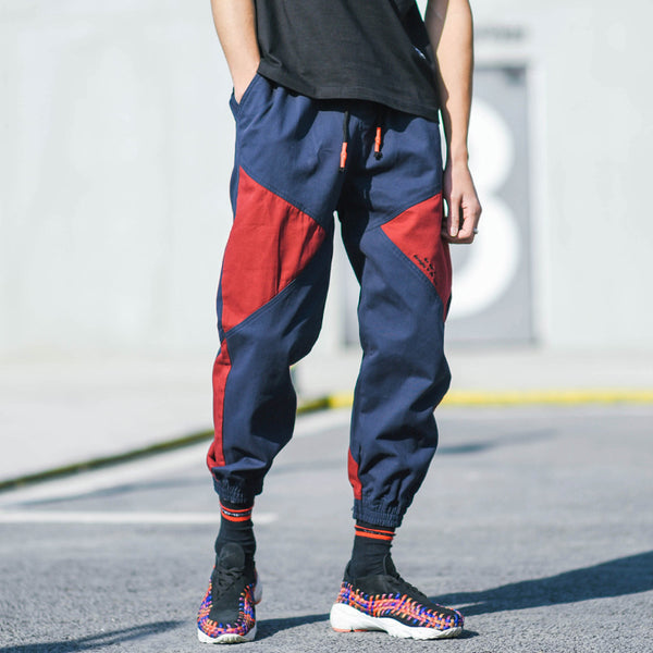 Pantalones Harem con Contraste
