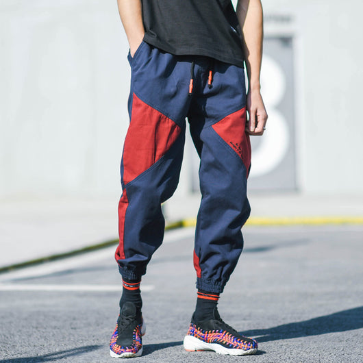 Pantalones Harem con Contraste