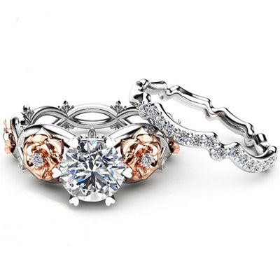 Anillo de Flor Rosa Esmaltado - Image 4