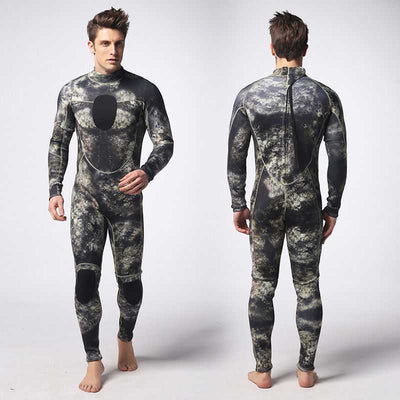Traje de Baño Térmico Camuflado de Una Pieza - Resistente y Abrigador