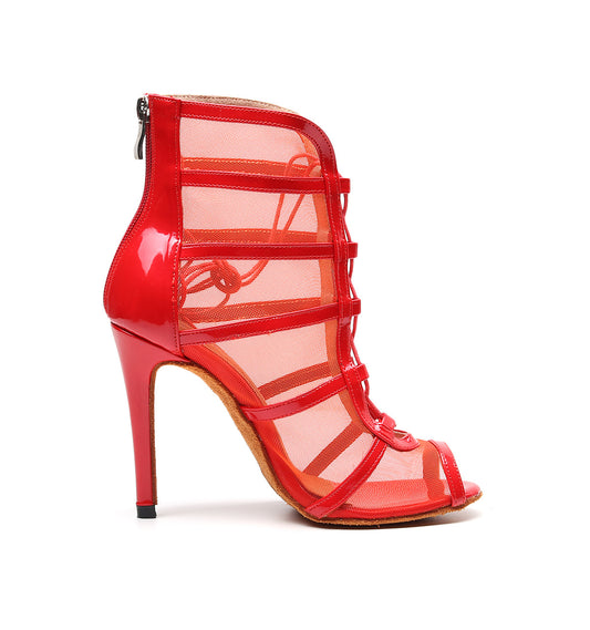 Zapatos de Tacón Latino Rojo Moderno para Baile - Image 2